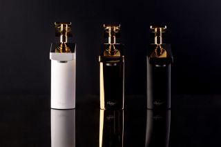 Смеситель для раковины Boheme Venturo чёрный/золото 381-B